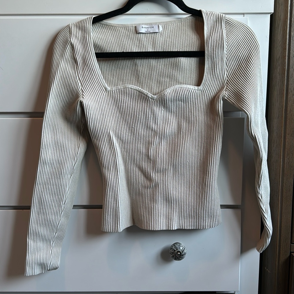 Aritzia (Babaton) Sculpt Knit Long Sleeve